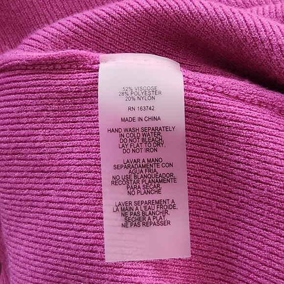 Vila Milano Very Berry Pullover Sweater Women's Size 1X Preppy Casual - Picture 8 of 8